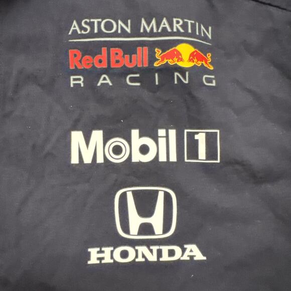 Puma Red Bull F1 Racing Aston Martin Full Button Down Polo Shirt Men's Medium - Picture 6 of 16